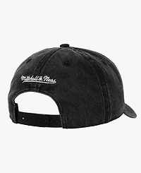 Mitchell & Ness Men's and Women's Cream/Black Athletics Snow Block Pro Crown Snapback Hat