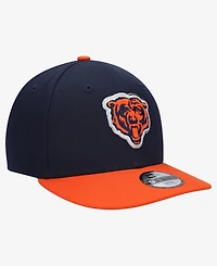New Era Big Boys and Girls Navy/Orange Chicago Bears 2026 Nfl Draft Pre-Curved 9FIFTY Snapback Hat