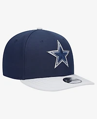 New Era Big Boys and Girls Navy/Silver Dallas Cowboys 2026 Nfl Draft Pre-Curved 9FIFTY Snapback Hat