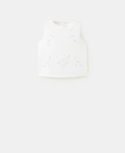 Mango Women's Openwork Embroidery Top