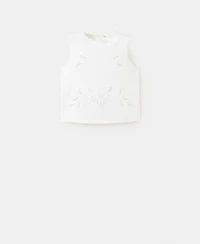 Mango Women's Openwork Embroidery Top