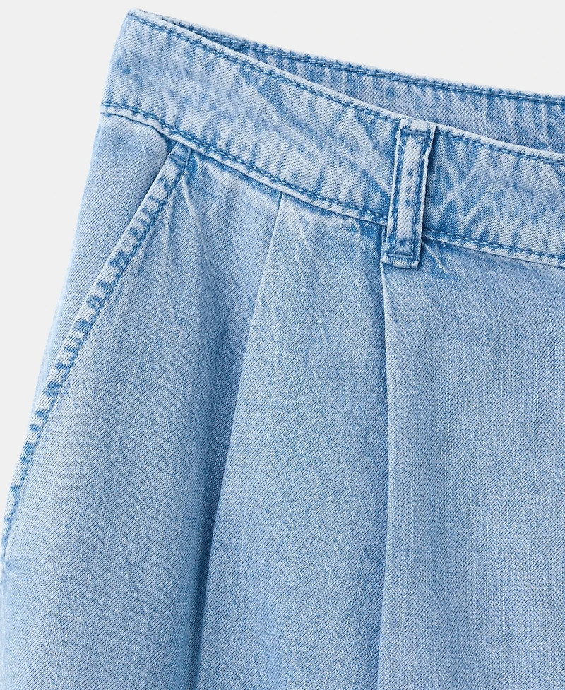 Mango Women's Wide Leg Lyocell Pants