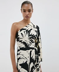 Mango Women's Asymmetrical Flared-Sleeve Jumpsuit