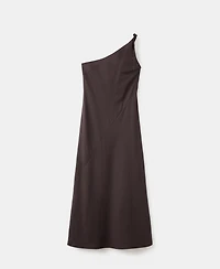Mango Women's Gathered Strap Asymmetrical Dress