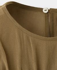 Mango Women's Draped Crop Top