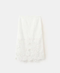 Mango Women's Crochet Midi Skirt