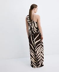 Mango Women's Flowy Printed Pants