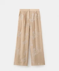 Mango Women's Embroidered Lyocell Pants