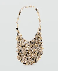 Mango Women's Chain And Buttons Handbag