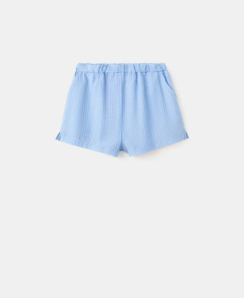 Mango Women's Striped Lyocell Shorts