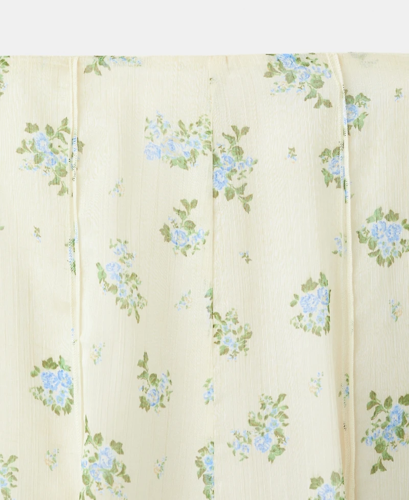 Mango Women's Floral Godet Skirt