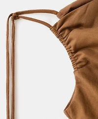 Mango Women's Asymmetrical Lyocell-Linen Jumpsuit
