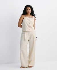 Mango Women's Mid-Rise Lyocell Pants