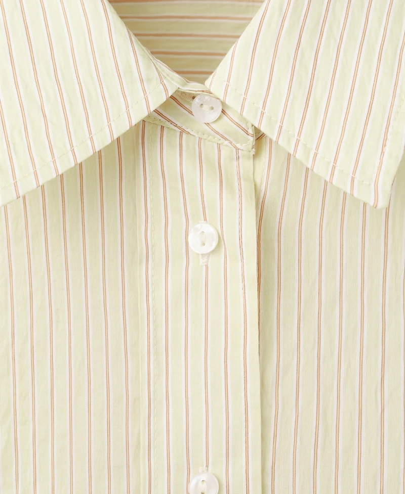 Mango Women's Striped Lyocell Shirt