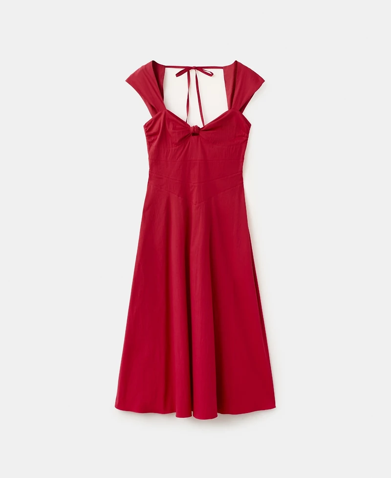 Mango Women's Open Back Midi-Dress
