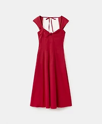 Mango Women's Open Back Midi-Dress