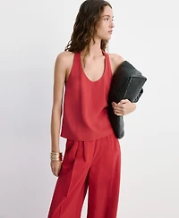 Mango Women's Fitted Lyocell Top