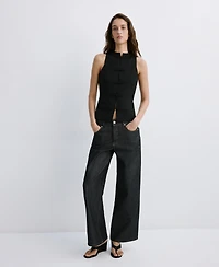 Mango Women's Toggles Knit Vest