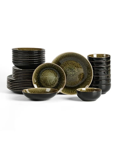 Stone Lain Riley 32-Piece Dinnerware Set, Service For 8
