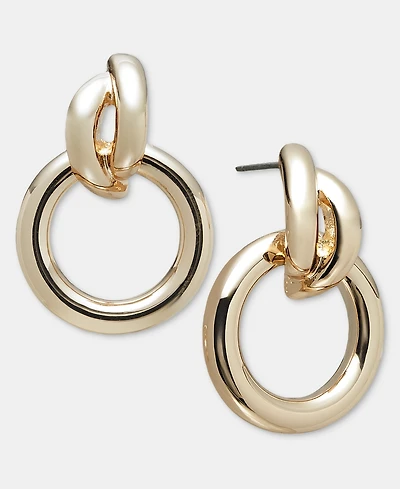 On 34th Linked Doorknocker Drop Earrings, Macy's Exclusive