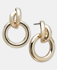 On 34th Linked Doorknocker Drop Earrings, Macy's Exclusive