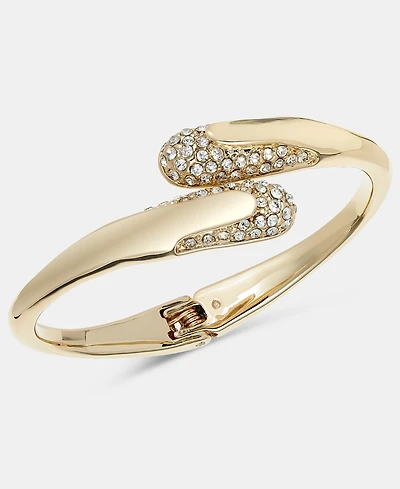 Style & Co Glass Crystal Hinge Bangle Bracelet, Macy's Exclusive
