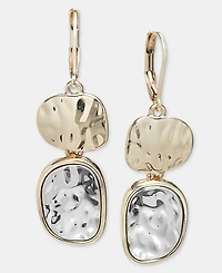 Style & Co Sculptural Oval Double Drop Earrings, Macy's Exclusive