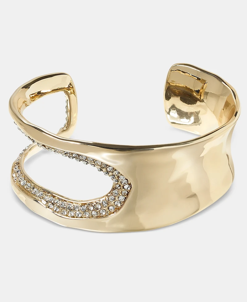 Style & Co Glass Crystal Cuff Bracelet, Macy's Exclusive