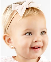 Tiny Blessings Children's 14K Gold Modern Heart Studs Girls' Screw Back Earrings