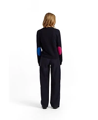 Chinti & Parker Women's Wool-Cashmere Elbow Patch Cardigan