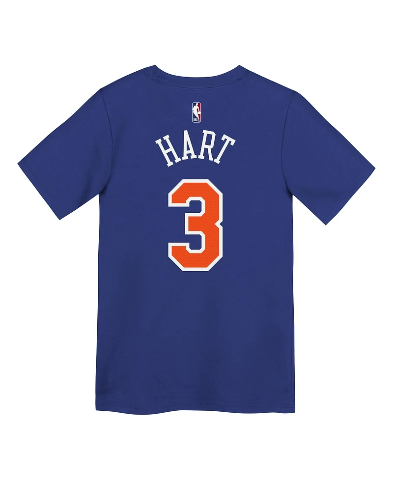 Nike Preschool Josh Hart Blue New York Knicks Icon Name Number T-Shirt