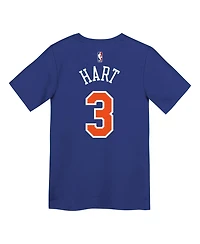 Nike Preschool Josh Hart Blue New York Knicks Icon Name Number T-Shirt