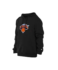 New Era Men's Black York Knicks Front Back Logo Hoodie