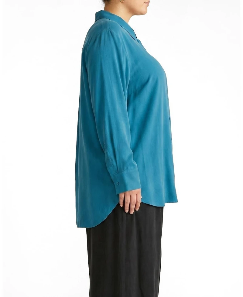 Universal Standard Plus Cooling Stretch Cupro Artist Shirt