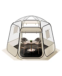 Cozito Pop Up Bubble Tent, 10 x 9.2 feet Clear Camping Shelter for 4-8 Persons