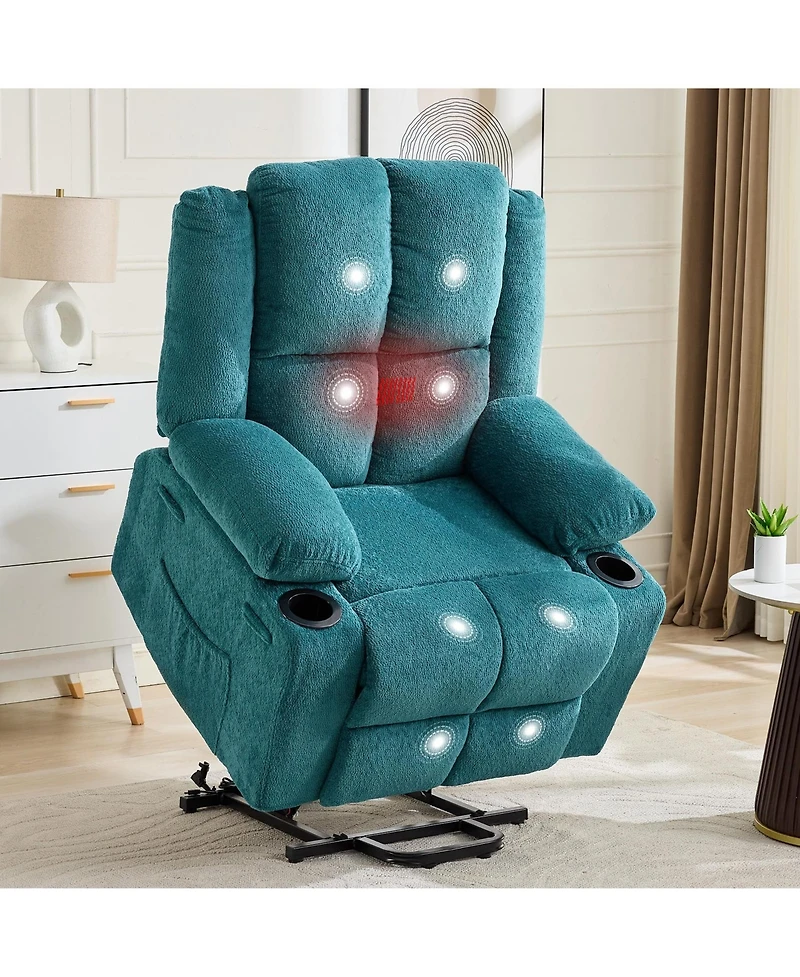 gaomon Oversized Electric Power Lift Recliner Sofa Chair for Elderly with Massage and Heat