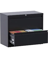 gaomon lockable pull-out filing cabinet, metal drawers, office storage cabinet, steel file organizer, suitable for storing letters, legal documents