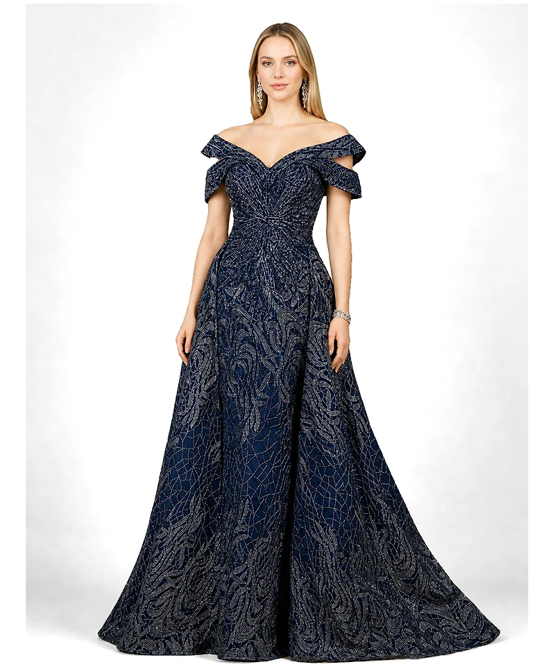 Lara Women's Off Shoulder Mermaid Lace Gown