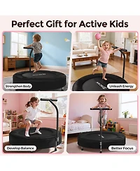Bcan SP1 36 Inch Astm Certified Toddler Trampoline Indoor Kids Mini Trampoline with Safety Cover Foam Handle