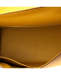 Pre-Owned HERMES Kelly 28 Handbag Yellow Epsom with Gold Hardware