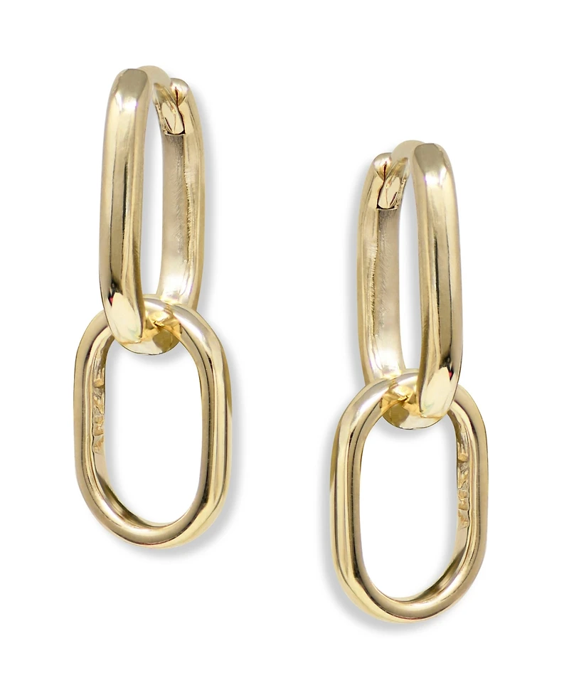 Anzie Classique Jojo Paper Clip Double Hoops