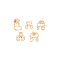 Sohi Women's The Malocchio Nail Rings - California