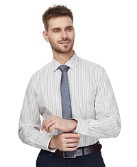 Bar Iii Men's Harvest Stripe Slim-Fit Stretch Spread Collar Dress Shirt, Macy's Exclusive