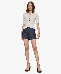 Sanctuary Women's Striped High-Rise Shorts