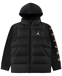 Jordan Boys 8-20 Layered-Look Hooded Jacket
