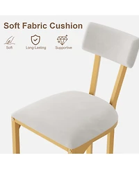 homfan Set of 6 Gold Bar Stools