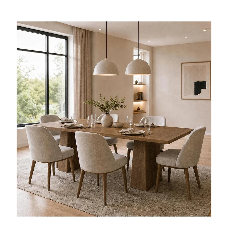 gaomon Modern 71-Inch Kitchen Dining Table for 6-8 People Family Use, for Kitchen, Office