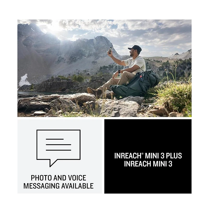 Garmin inReach Mini 3 Compact Satellite Communicator 1.9" Outdoor Gps with Worldwide Maps and Built-In Bluetooth - Black