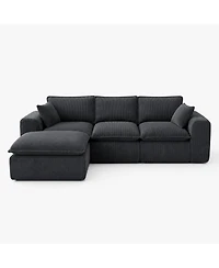 homfan L-Shaped Modular Sectional Sofa