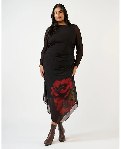 Estelle Women's Raya Asymm Mesh Dress